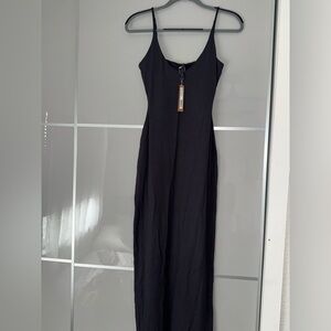 SKIMS smooth lounge skimpy scoop neck dress